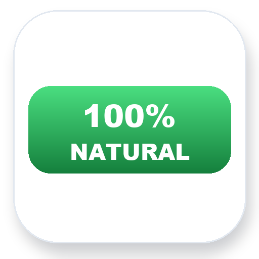 100% Natural badge png