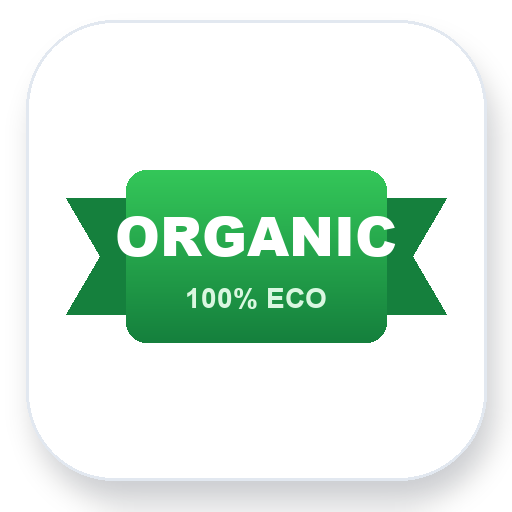 Organic badge png