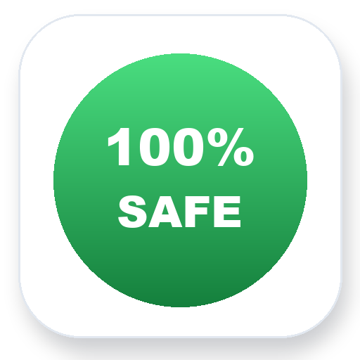 100% Safe badge png
