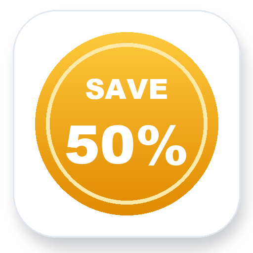 Save 50% badge png